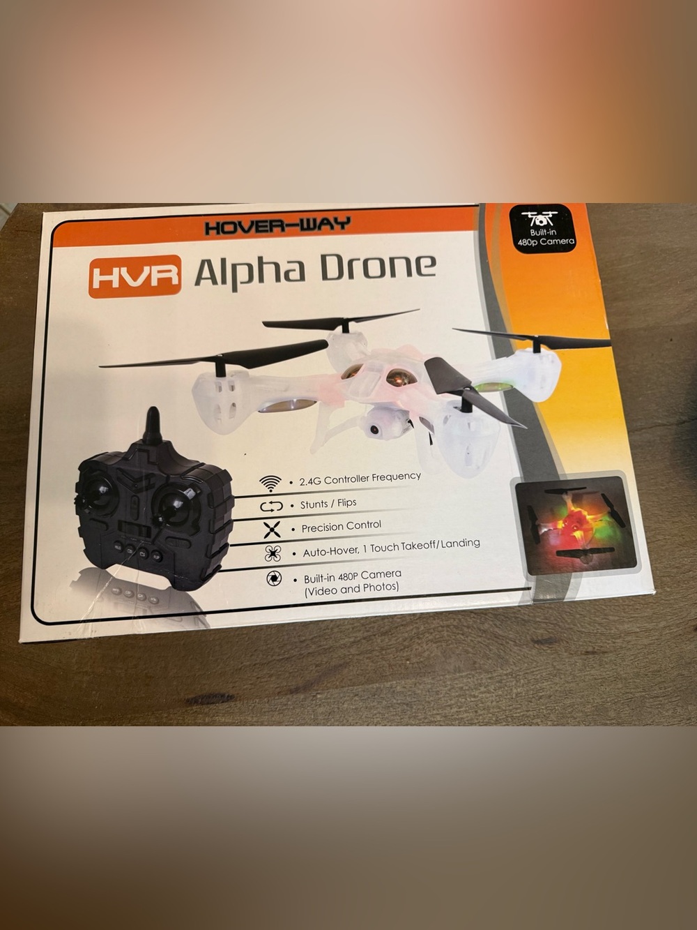 Alpha Drone - White Mini Quadcopter with 480P Camera